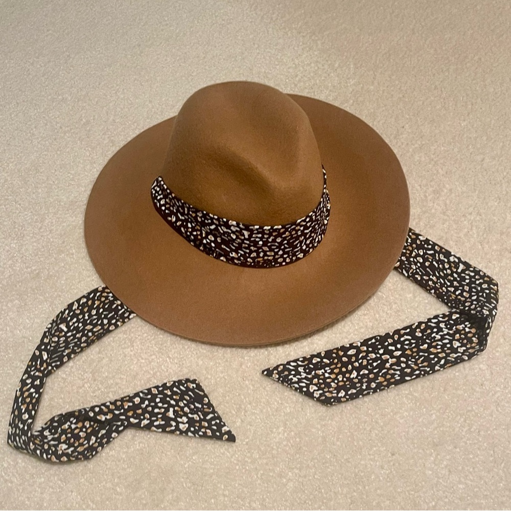 Open Edit 100% Wool Panama Hat with Adjustable Strap